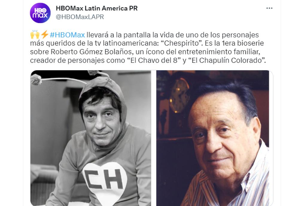 Chespirito sí tendrá bioserie y saldrá en HBO Max - Pásala